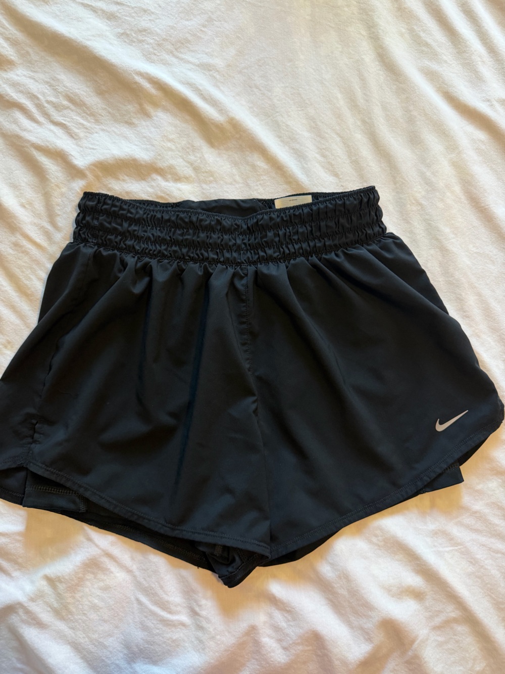 Nike Black Women's Athletic Shorts with Subtle Swoosh